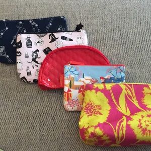 Ipsy, L’Occitane, and Clinic makeup bags